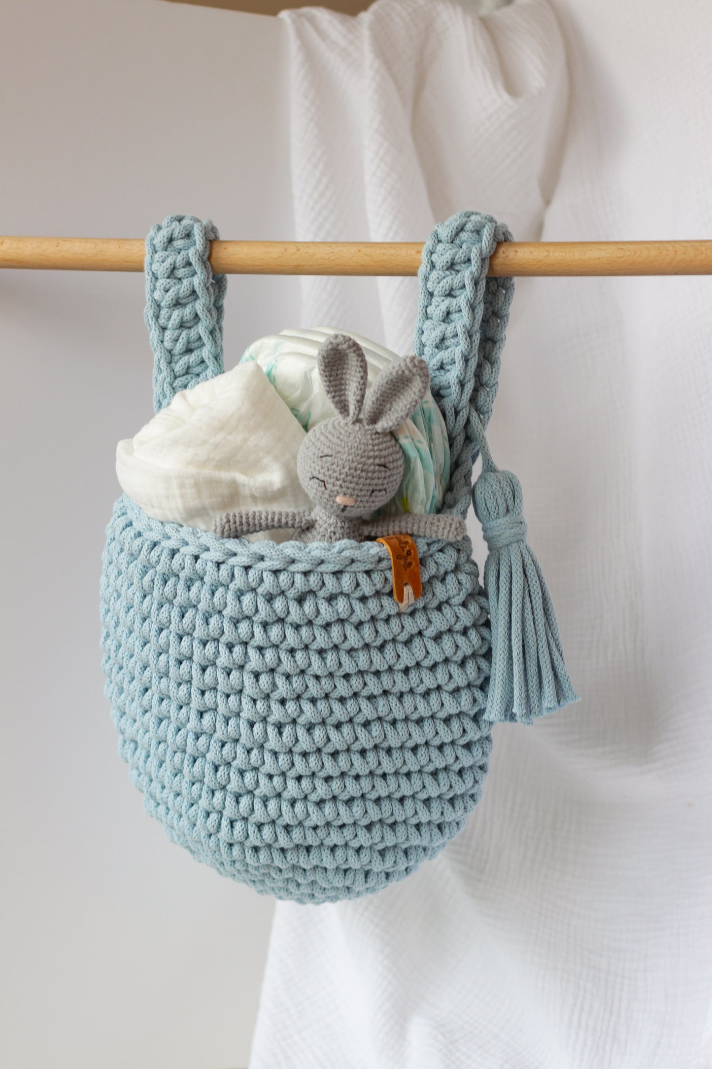 BIG HANGING POCKET BASKET | MISTY