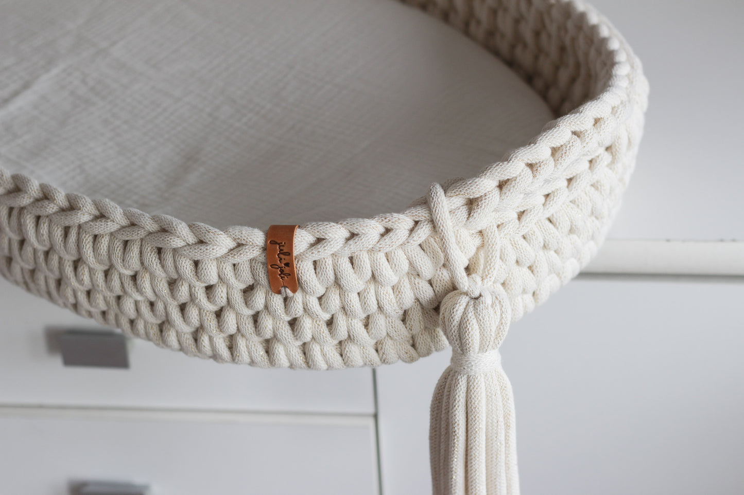 BABY CHANGING BASKET | Golden Natural