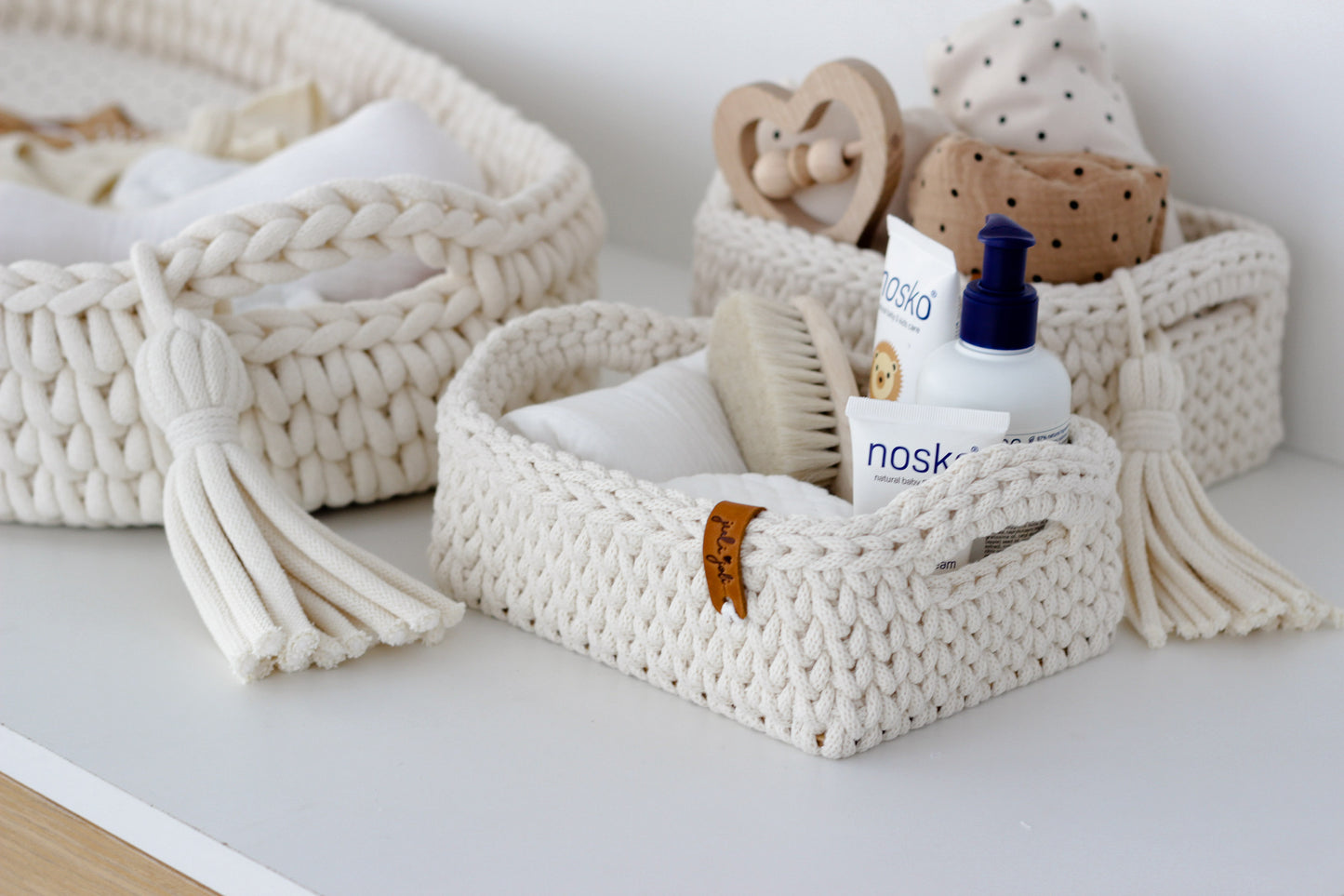RECTANGLE BASKET SET of 2 | NATURAL