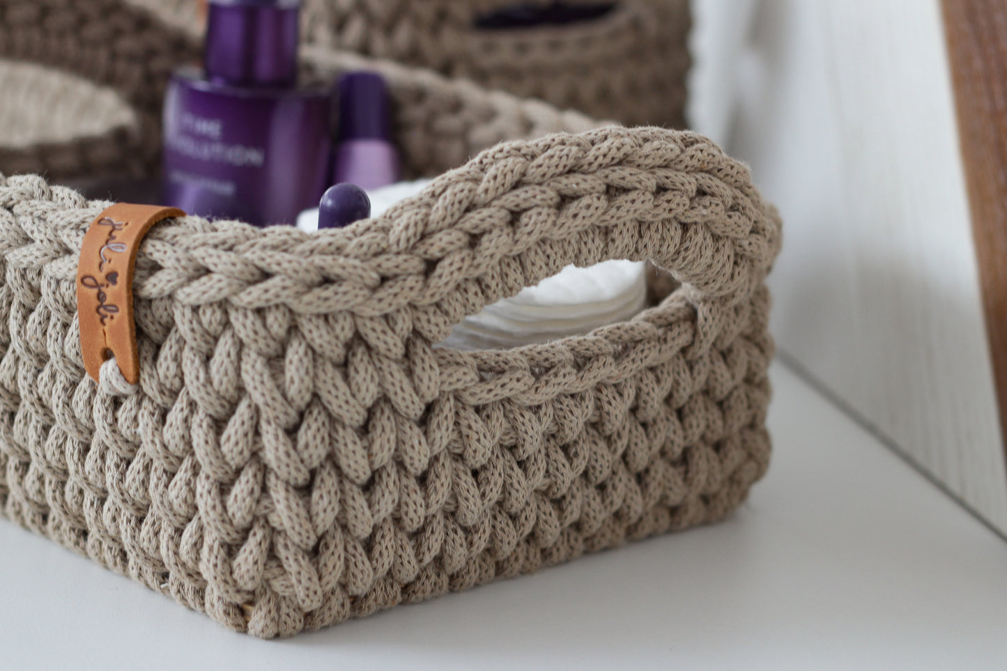 RECTANGLE BASKET MEDIUM | SAND