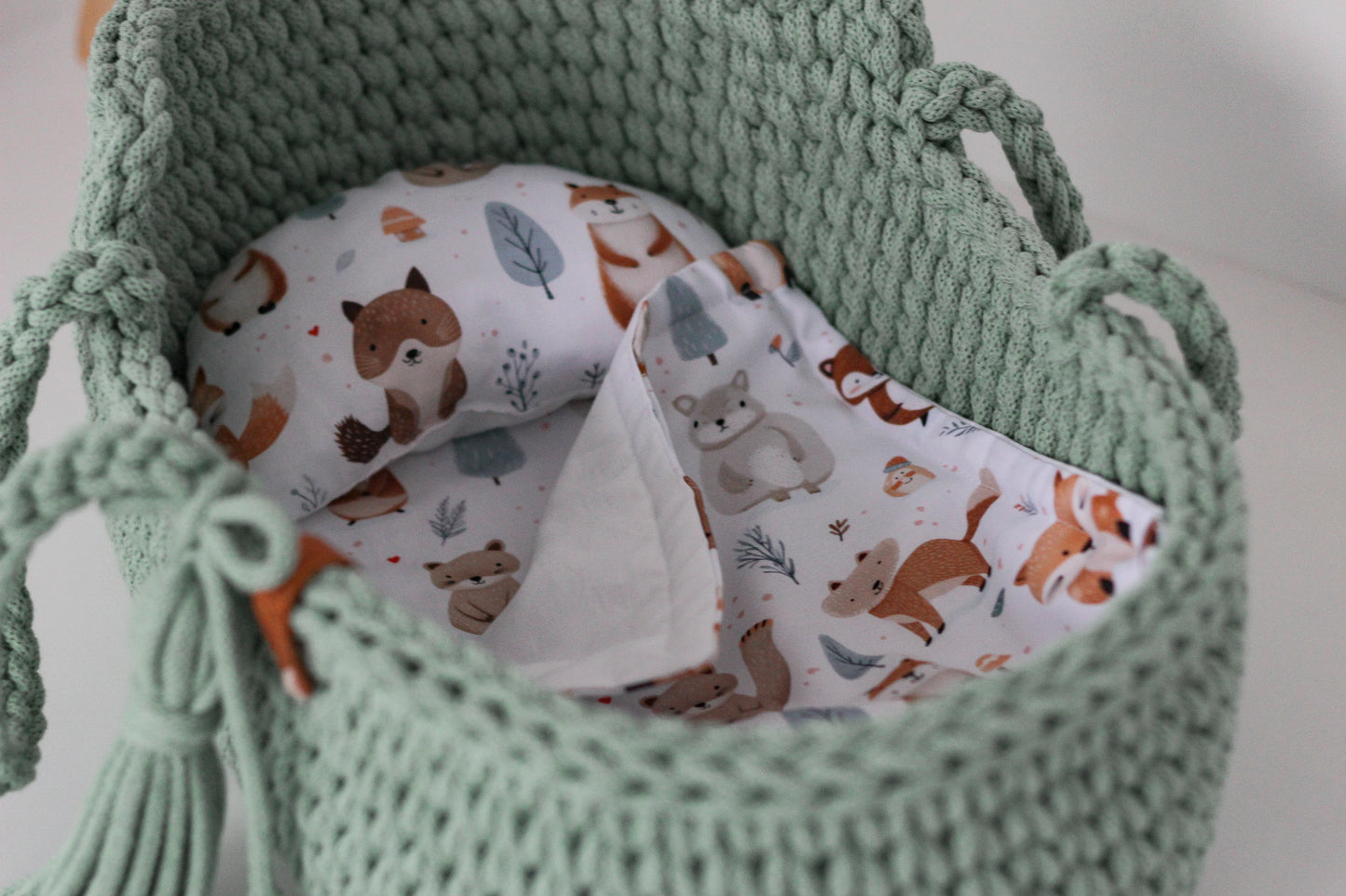 42cm DOLL MOSES BASKET | ALOE