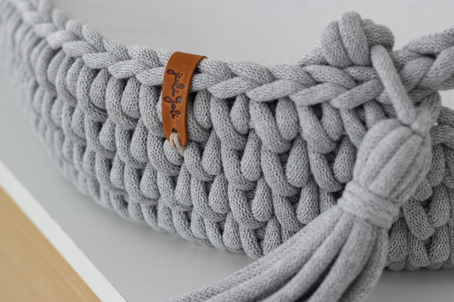 BABY CHANGING BASKET | Light Grey