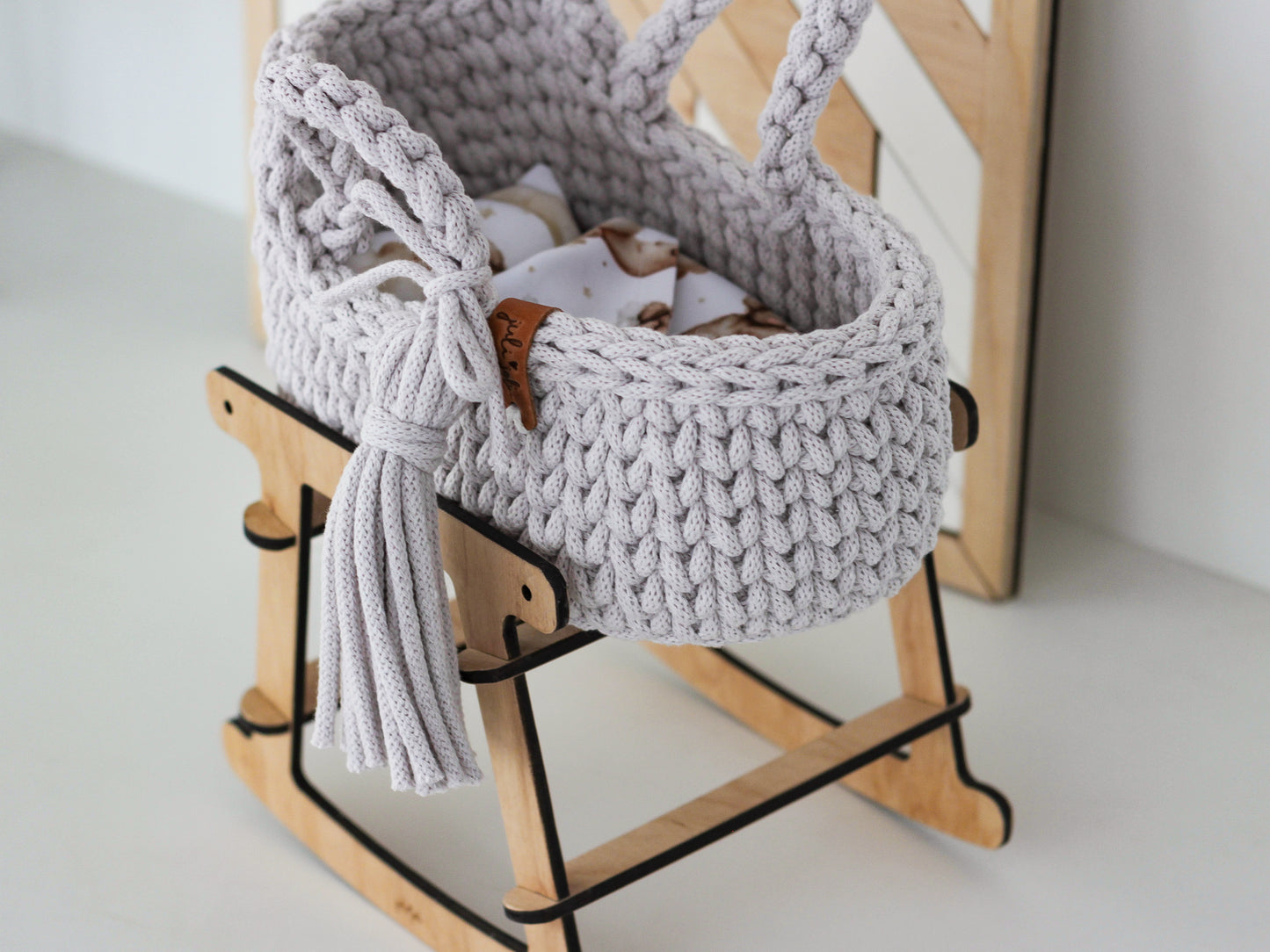 22cm MINI DOLL MOSES BASKET | MOONLIGHT