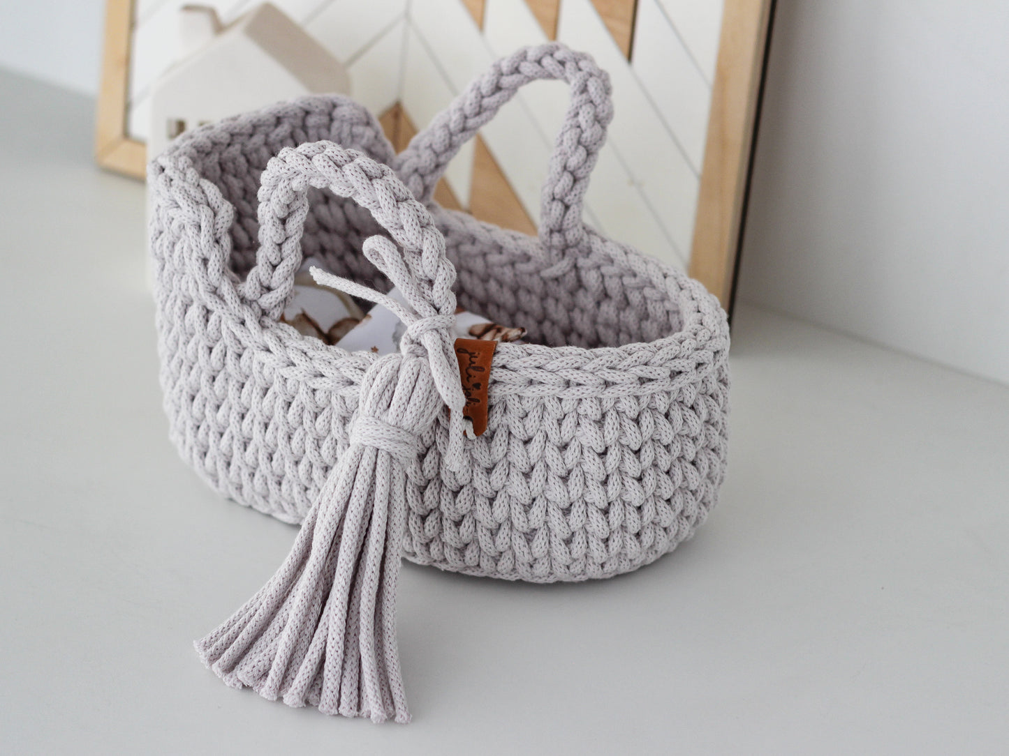 22cm MINI DOLL MOSES BASKET | MOONLIGHT