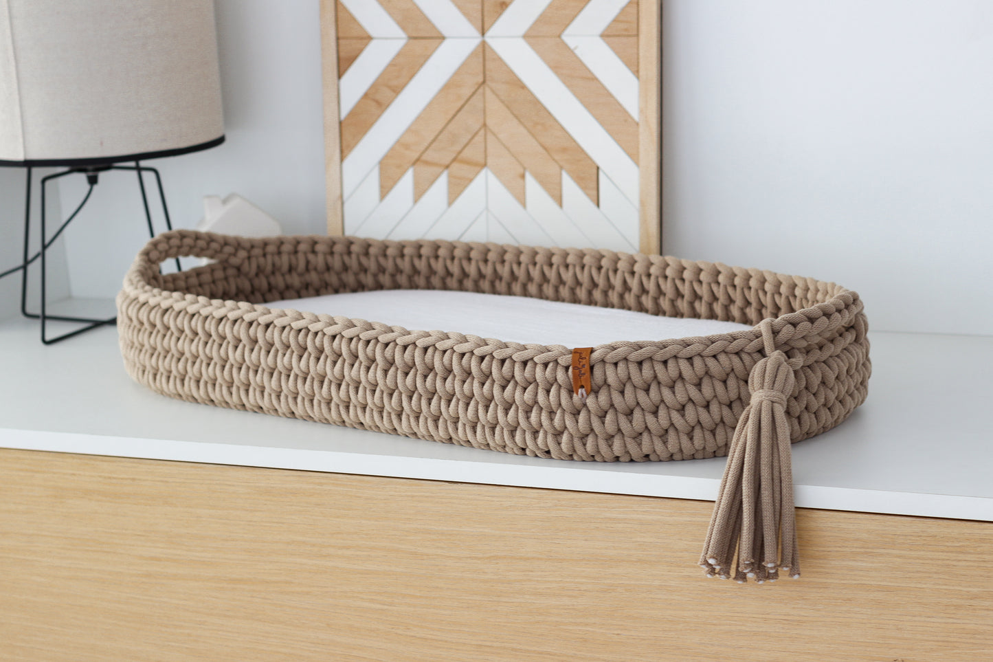 BABY CHANGING BASKET | Sand