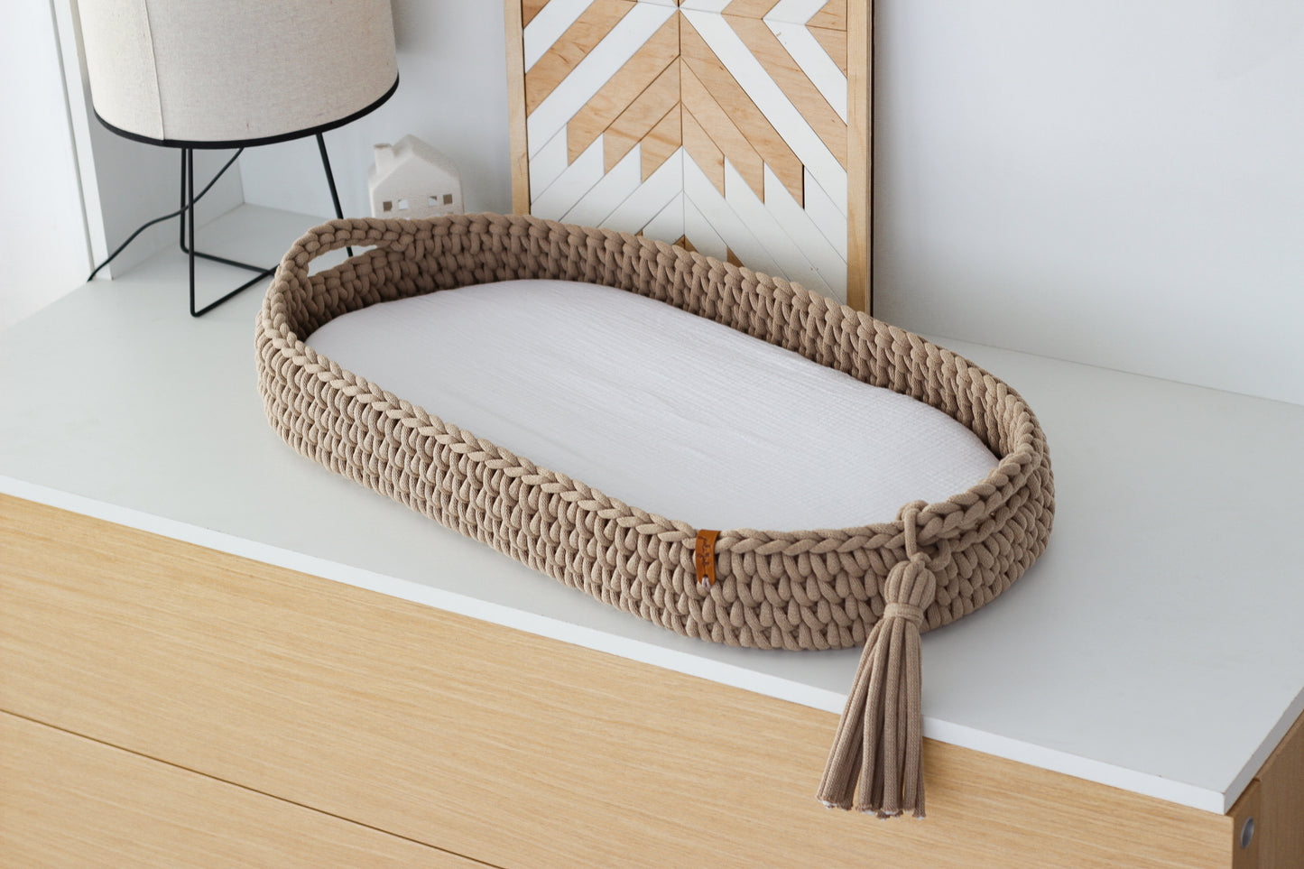 BABY CHANGING BASKET | Sand