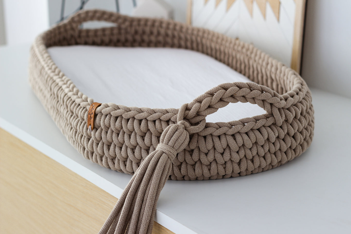 BABY CHANGING BASKET | Sand