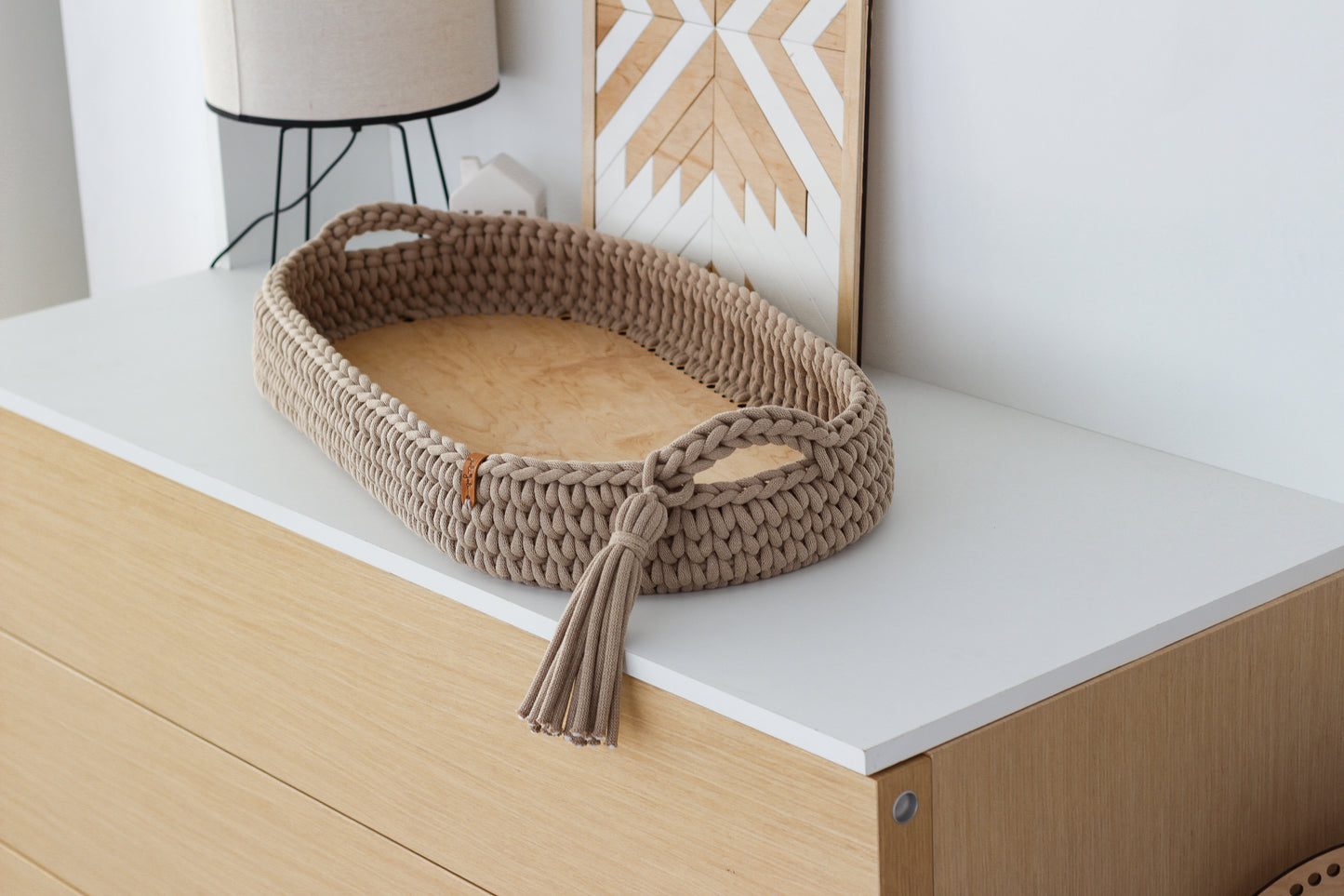 BABY CHANGING BASKET | Sand