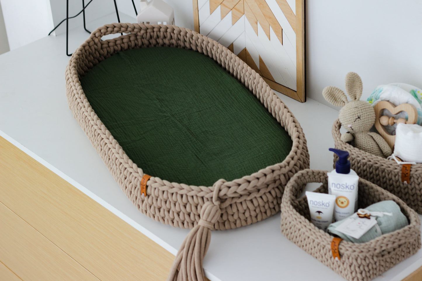 MUSLIN FITTED SHEET | EUCALYPTUS