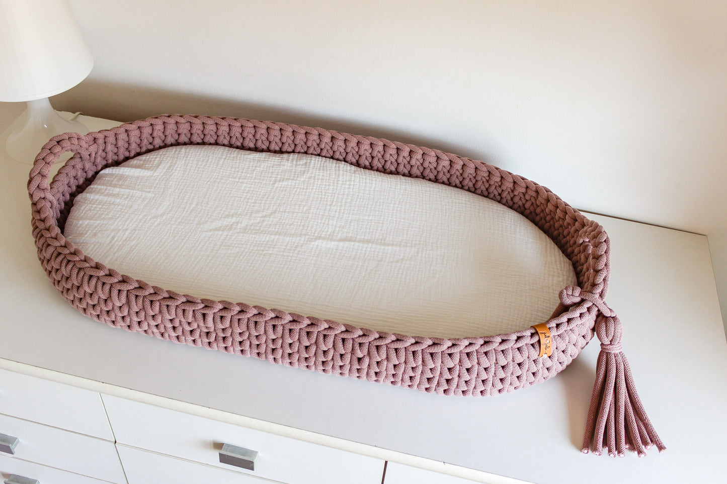 BABY CHANGING BASKET | Mauve