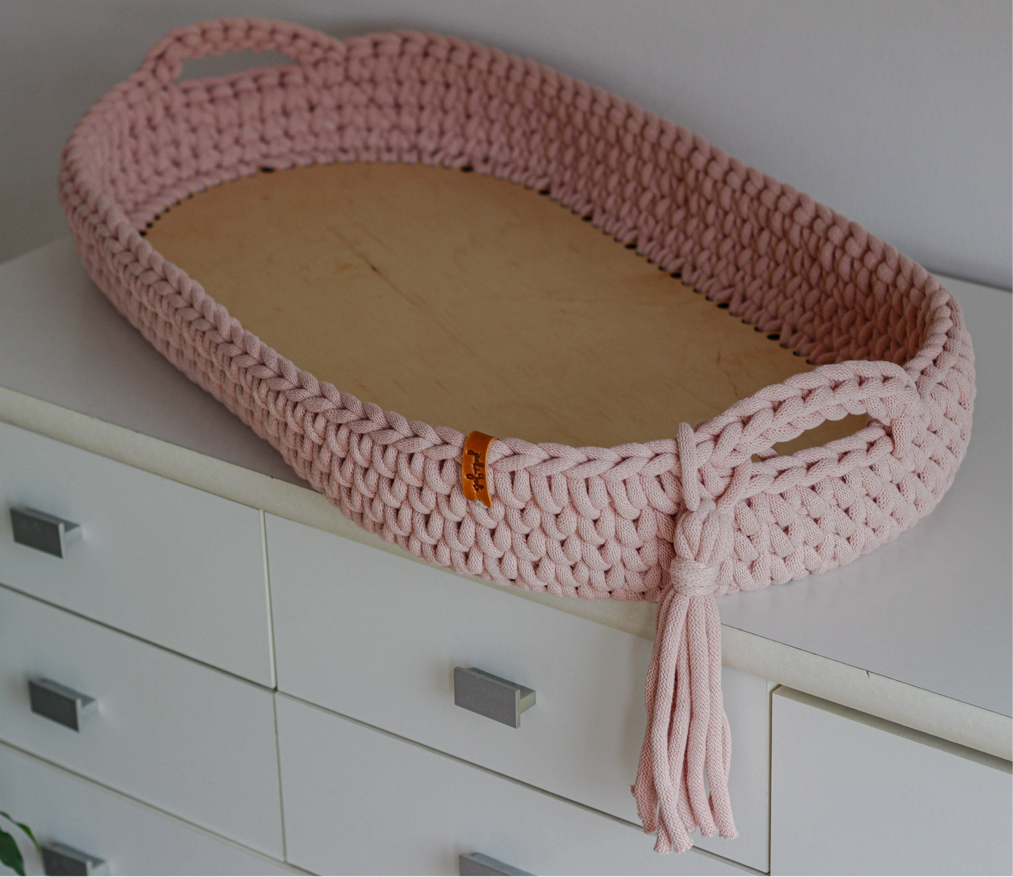 BABY CHANGING BASKET | Pastel Pink