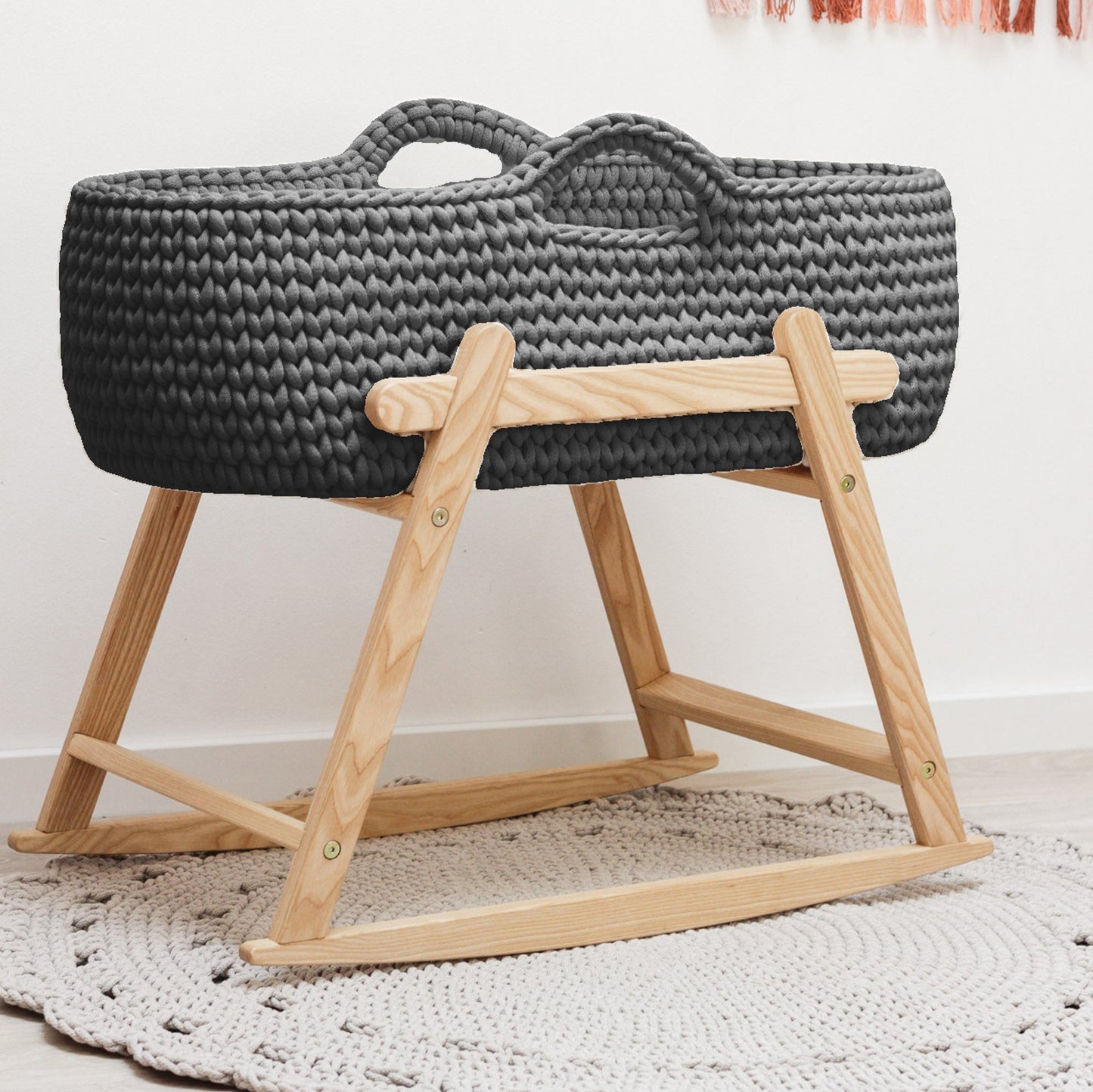 BABY MOSES BASKET | BLACK