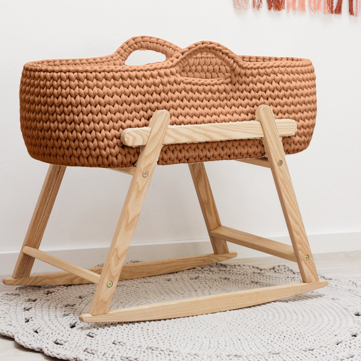 BABY MOSES BASKET | CARAMEL