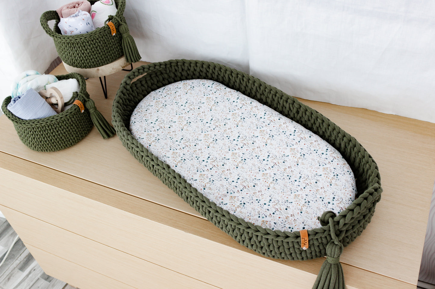 BABY CHANGING BASKET | Avocado