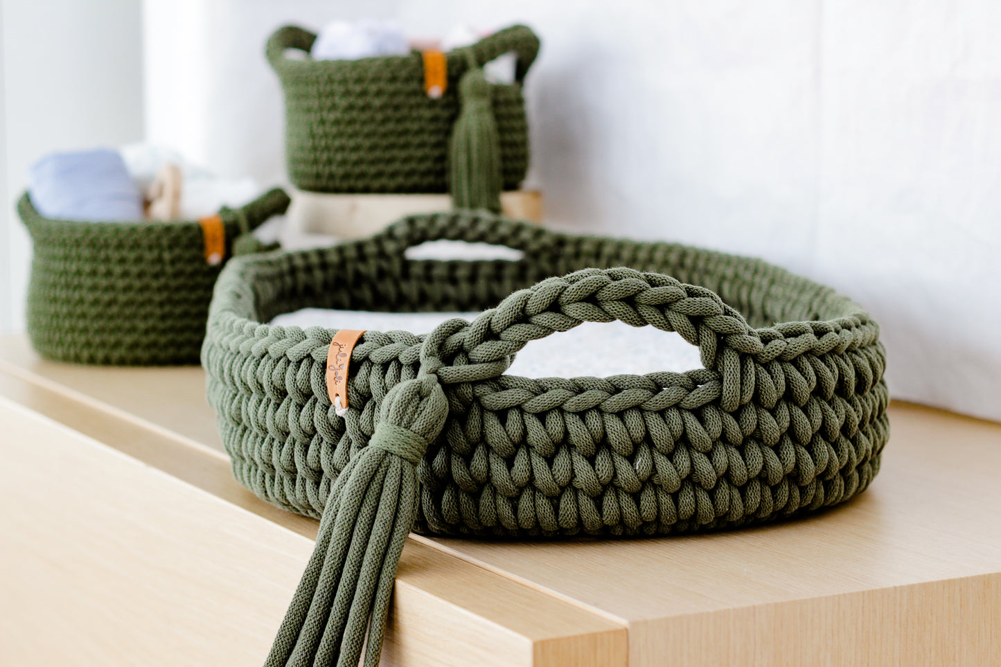 BABY CHANGING BASKET | Avocado