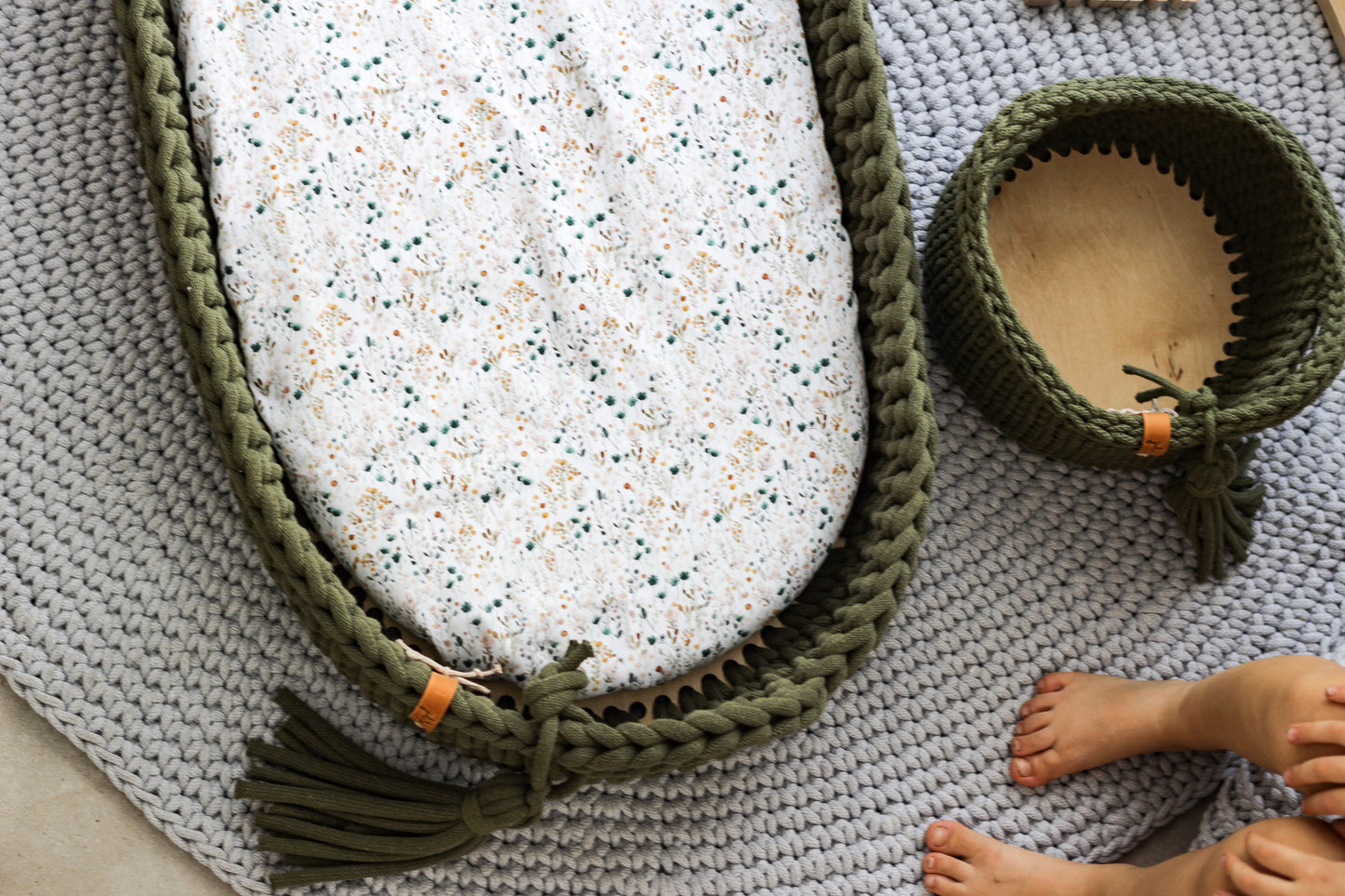 BABY CHANGING BASKET | Avocado