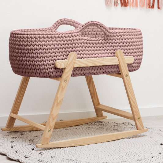 BABY MOSES BASKET | MAUVE