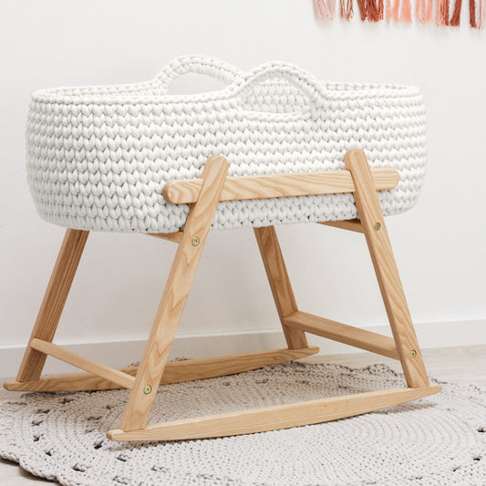 BABY MOSES BASKET | OFF WHITE