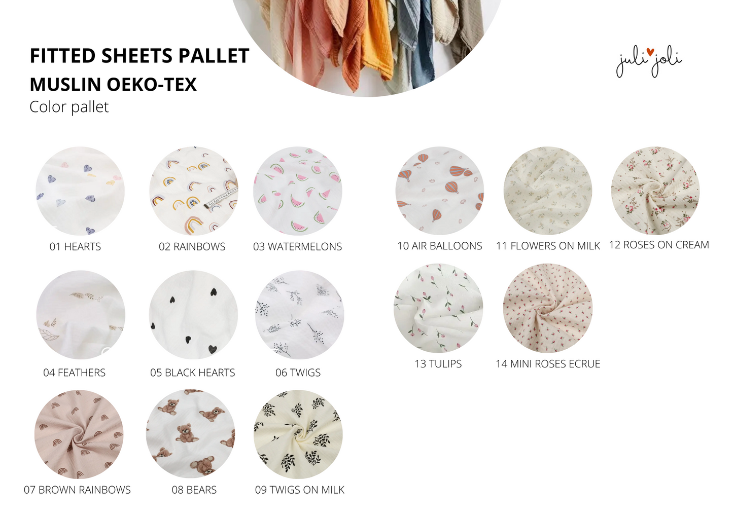 MUSLIN FITTED SHEETS