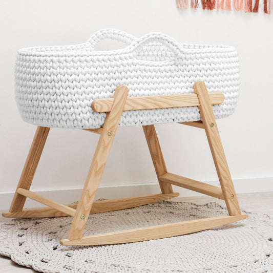 BABY MOSES BASKET | WHITE