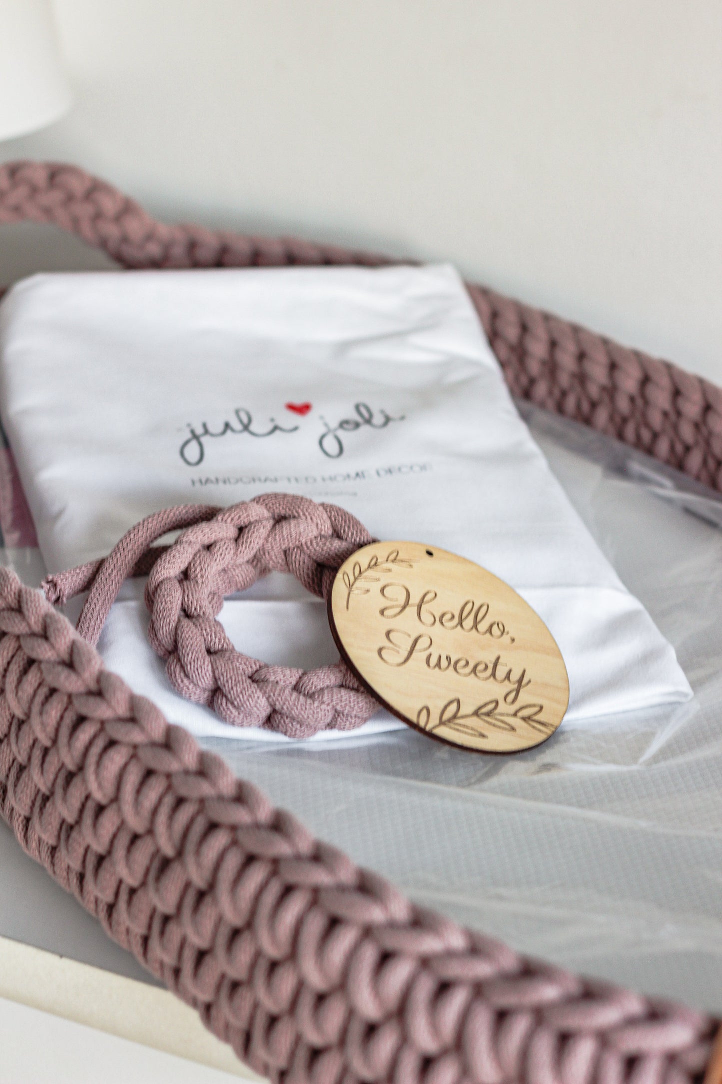 BABY CHANGING BASKET | Mauve