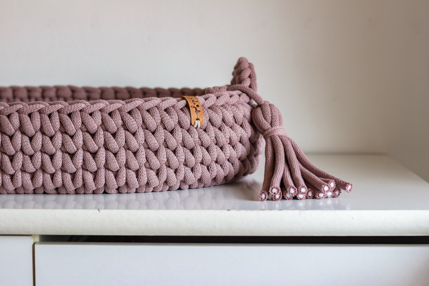 BABY CHANGING BASKET | Mauve