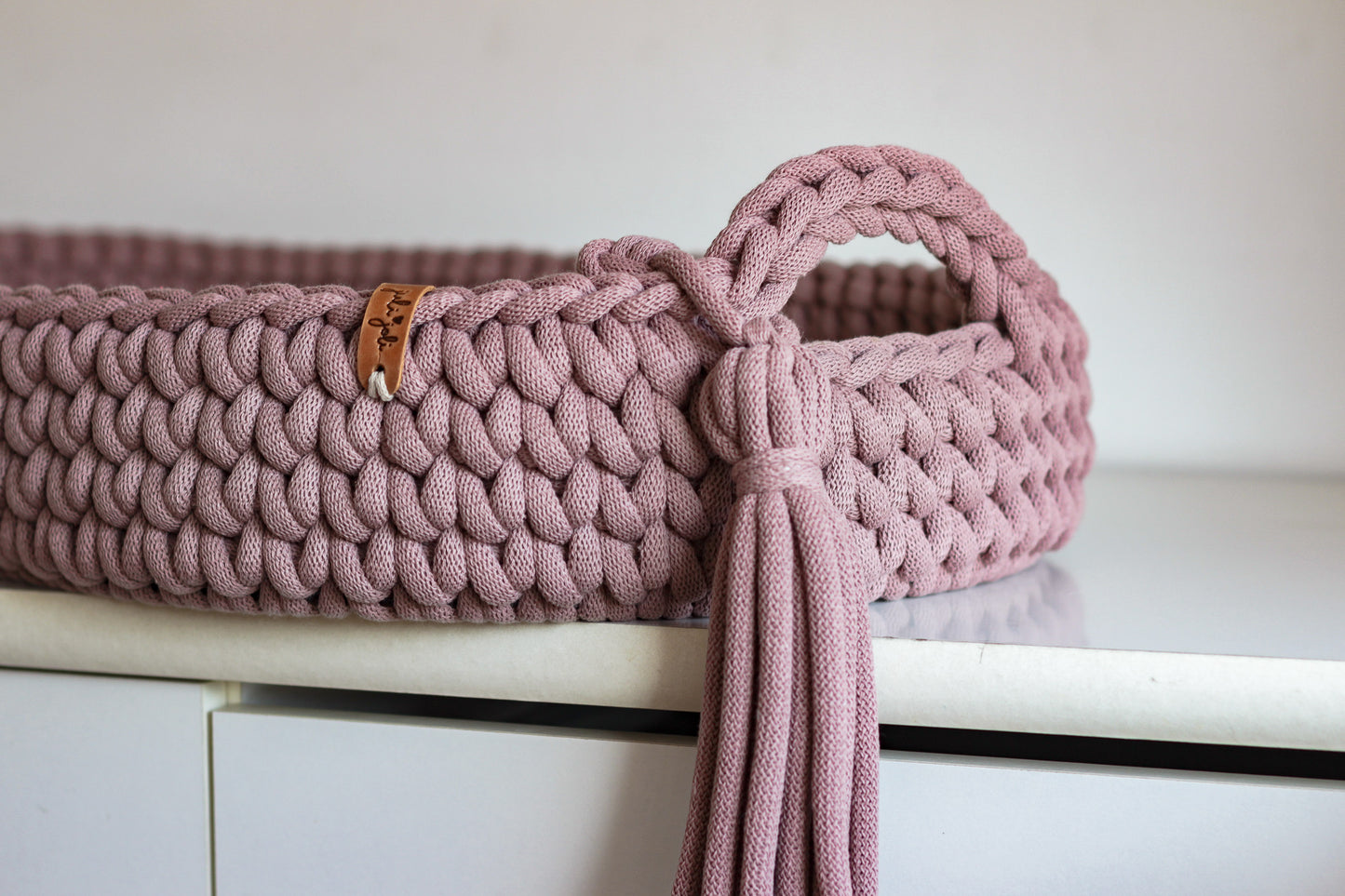 BABY CHANGING BASKET | Mauve