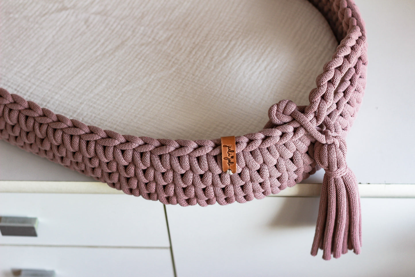 BABY CHANGING BASKET | Mauve