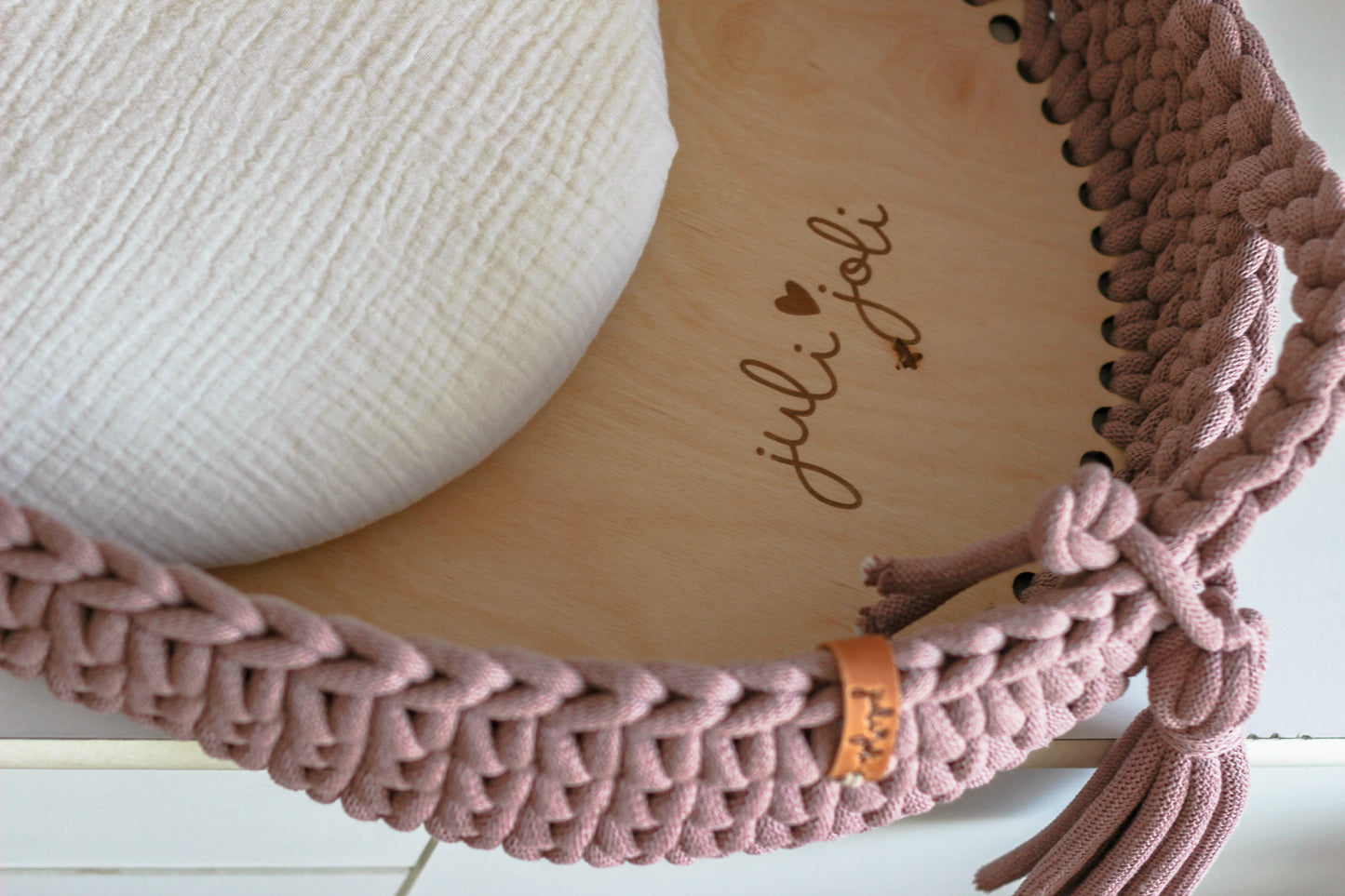 BABY CHANGING BASKET | Mauve