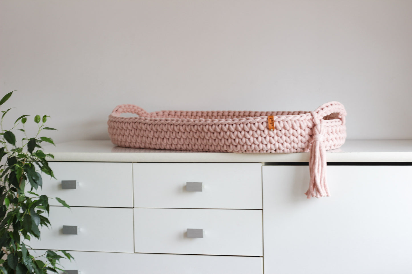 BABY CHANGING BASKET | Pastel Pink