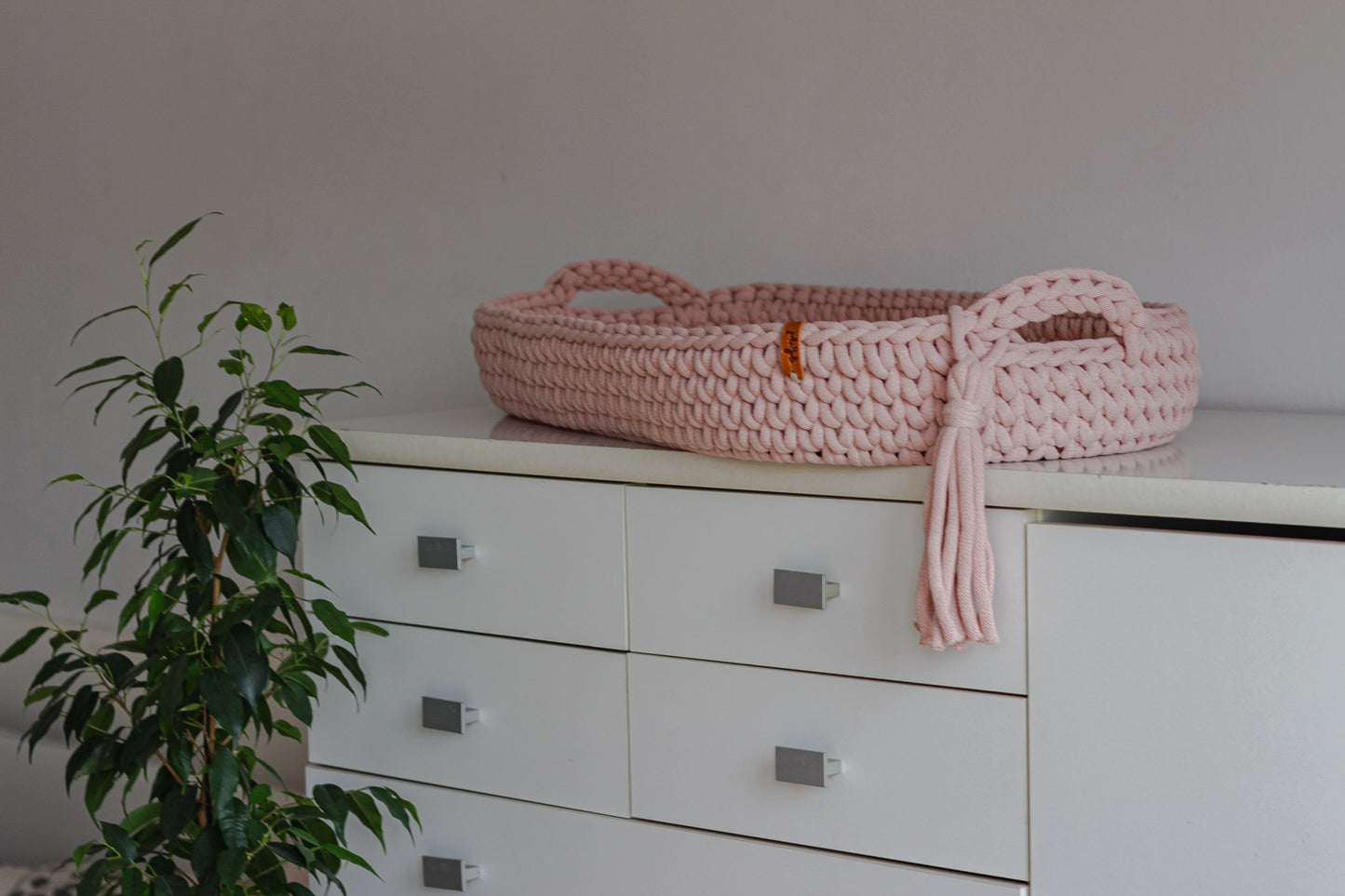 BABY CHANGING BASKET | Pastel Pink