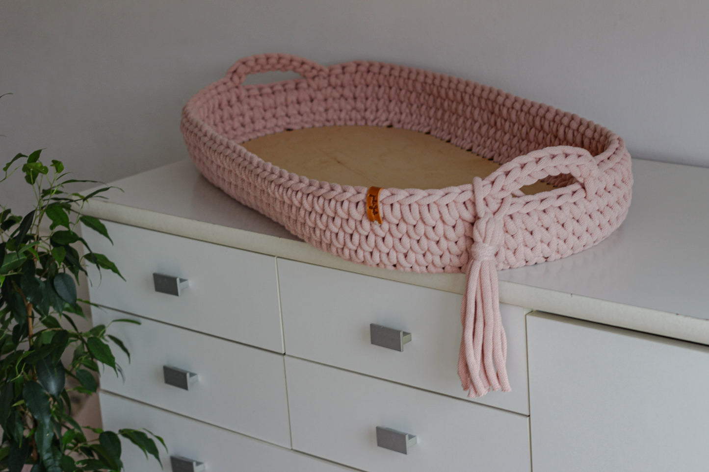 BABY CHANGING BASKET | Pastel Pink