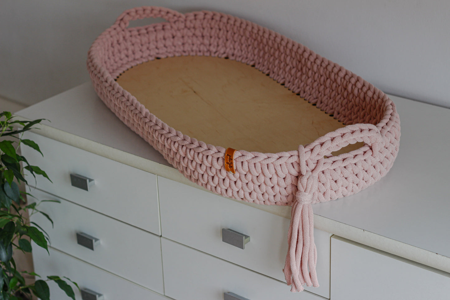 BABY CHANGING BASKET | Pastel Pink