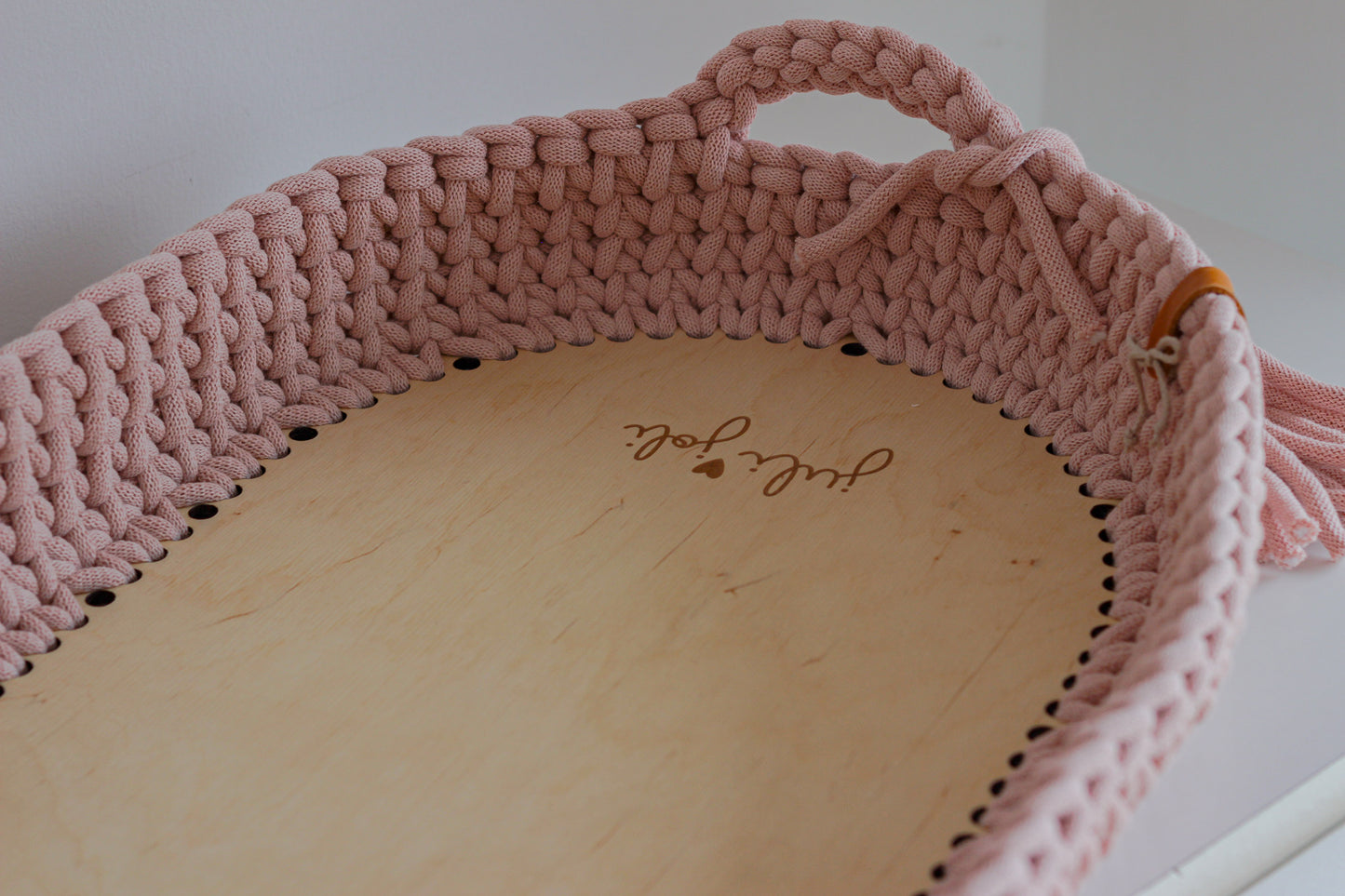 BABY CHANGING BASKET | Pastel Pink