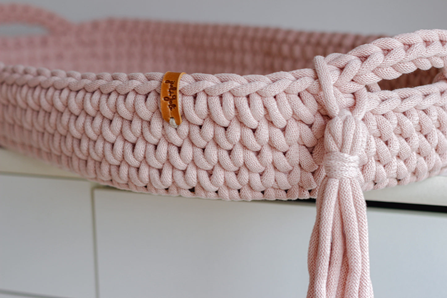 BABY CHANGING BASKET | Pastel Pink