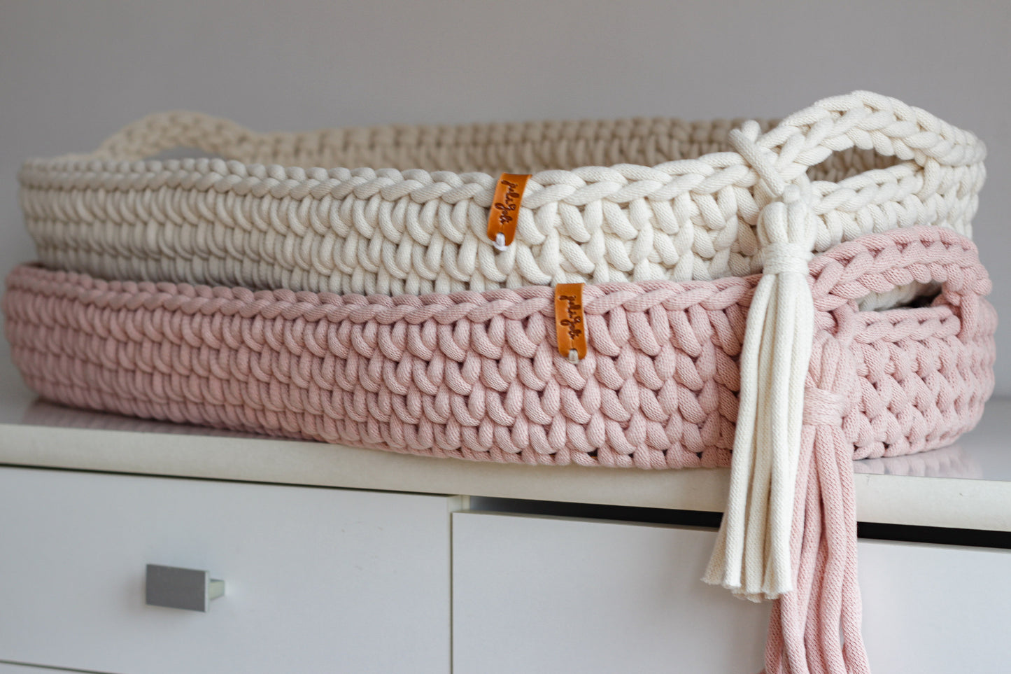 BABY CHANGING BASKET | Pastel Pink