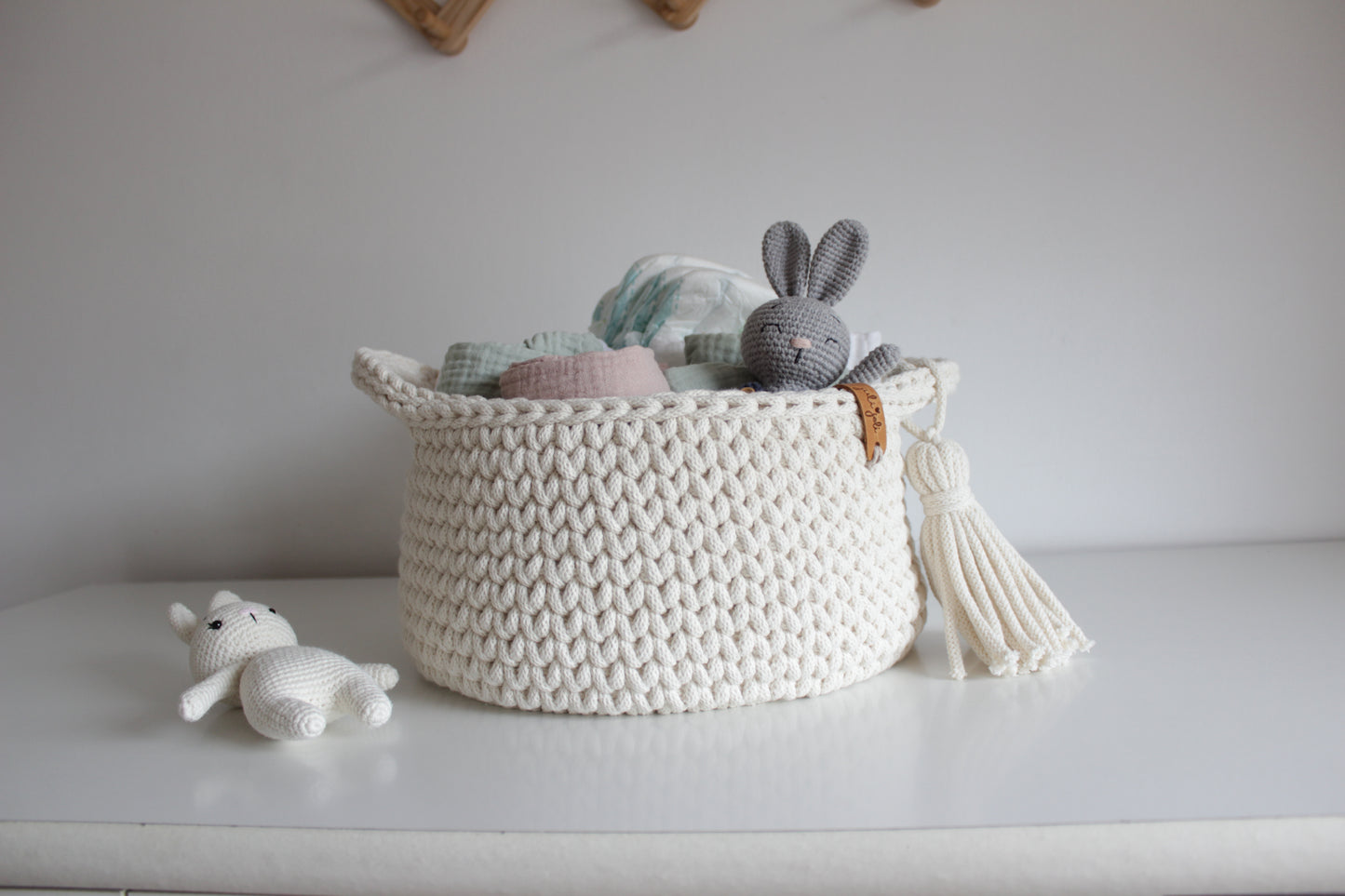 ROUND DIAPER BASKET 25cm