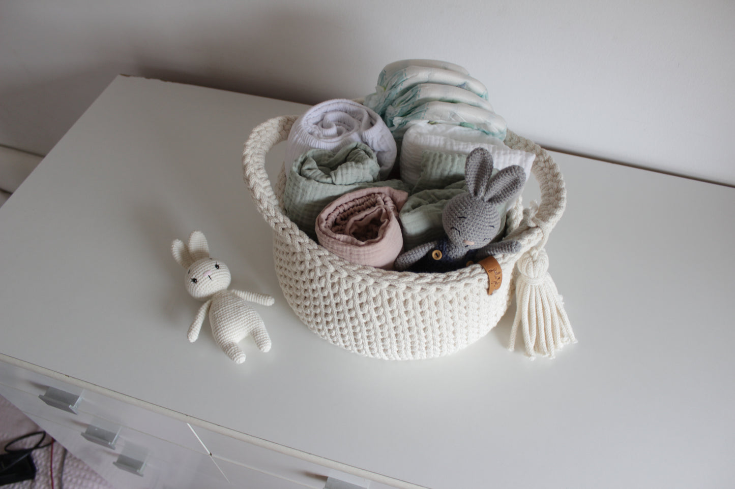 ROUND DIAPER BASKET 25cm