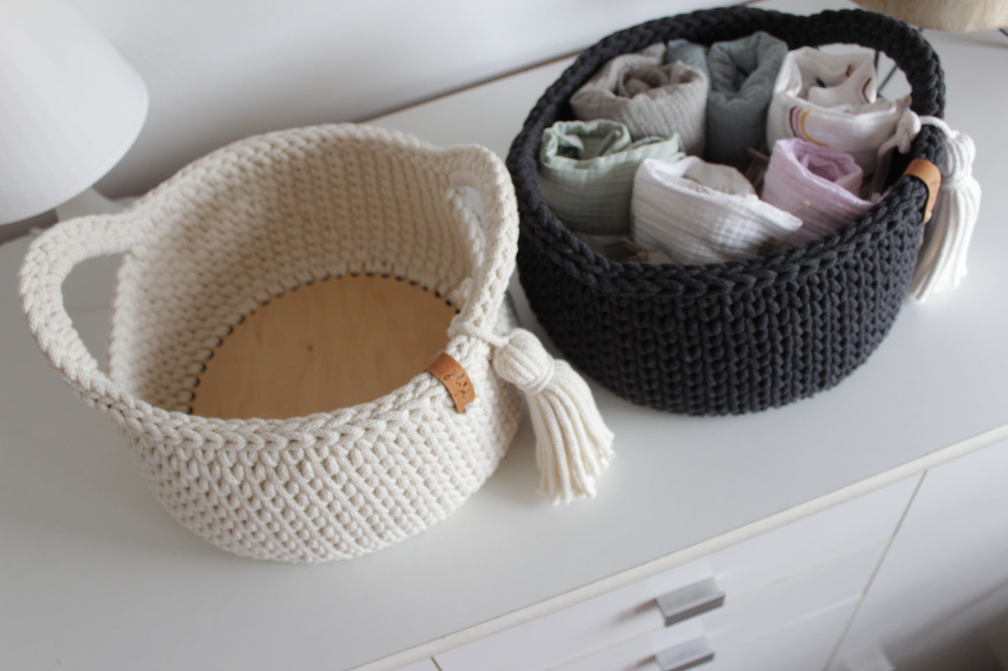 ROUND DIAPER BASKET 25cm